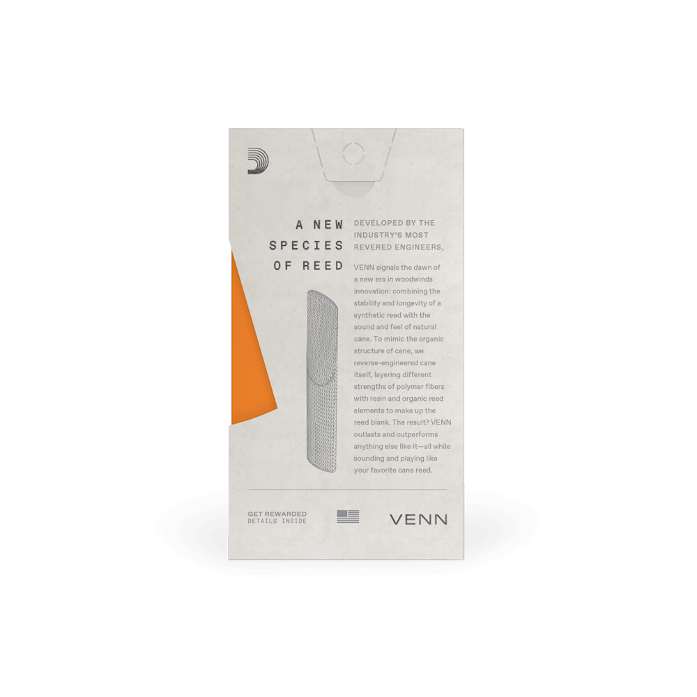 D'Addario VENN, Alto Saxophone Reeds - Reeds For Less